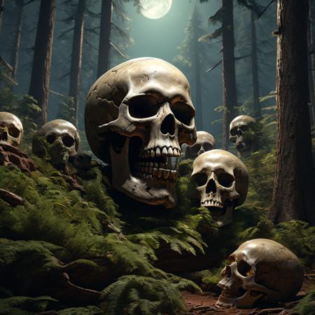 00014-[number]-475658275-((best quality)), ((masterpiece)), ((realistic,digital art)), (hyper detailed),DonMH311XL, skull, Woodland Astronomer, octane re.png